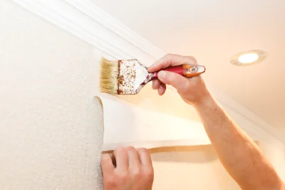 Pose de papier peint à Gans — revêtements muraux et toiles de verre